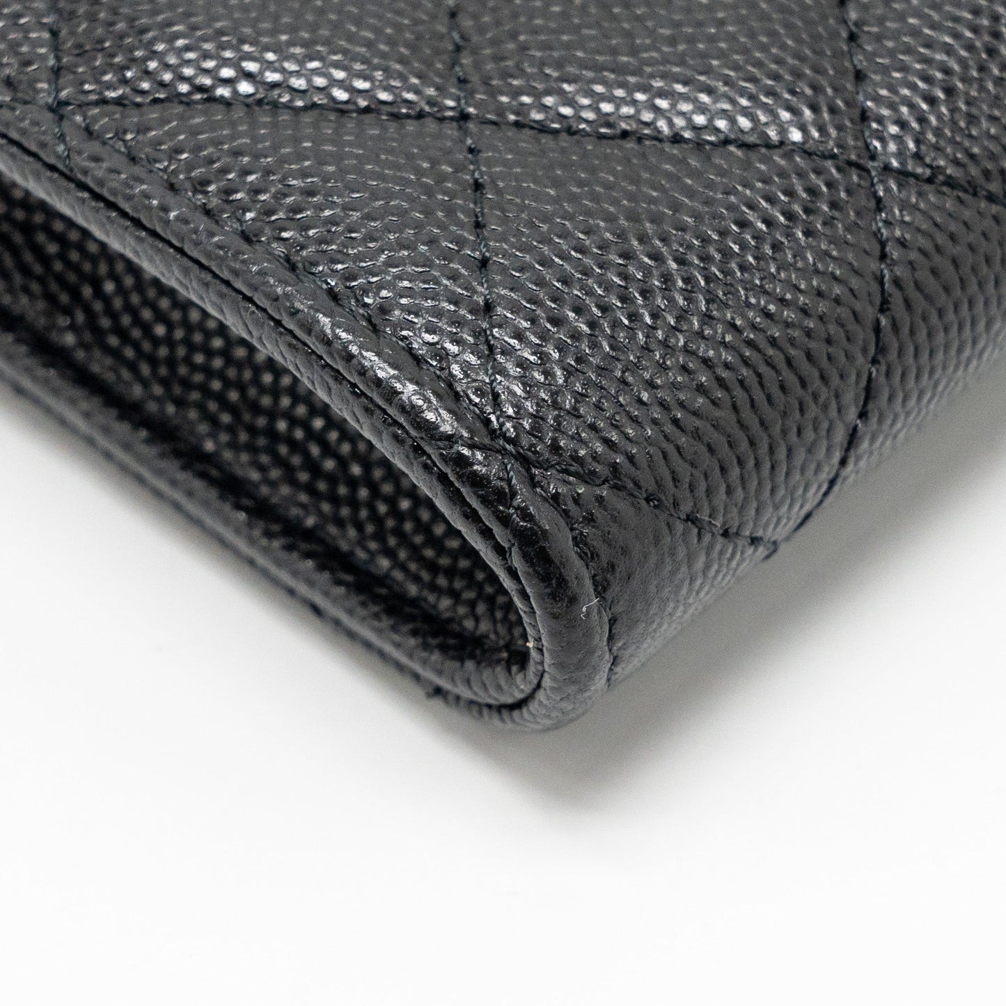 Chanel Classic Phone Clutch with Pouch on Chain Caviar Black L