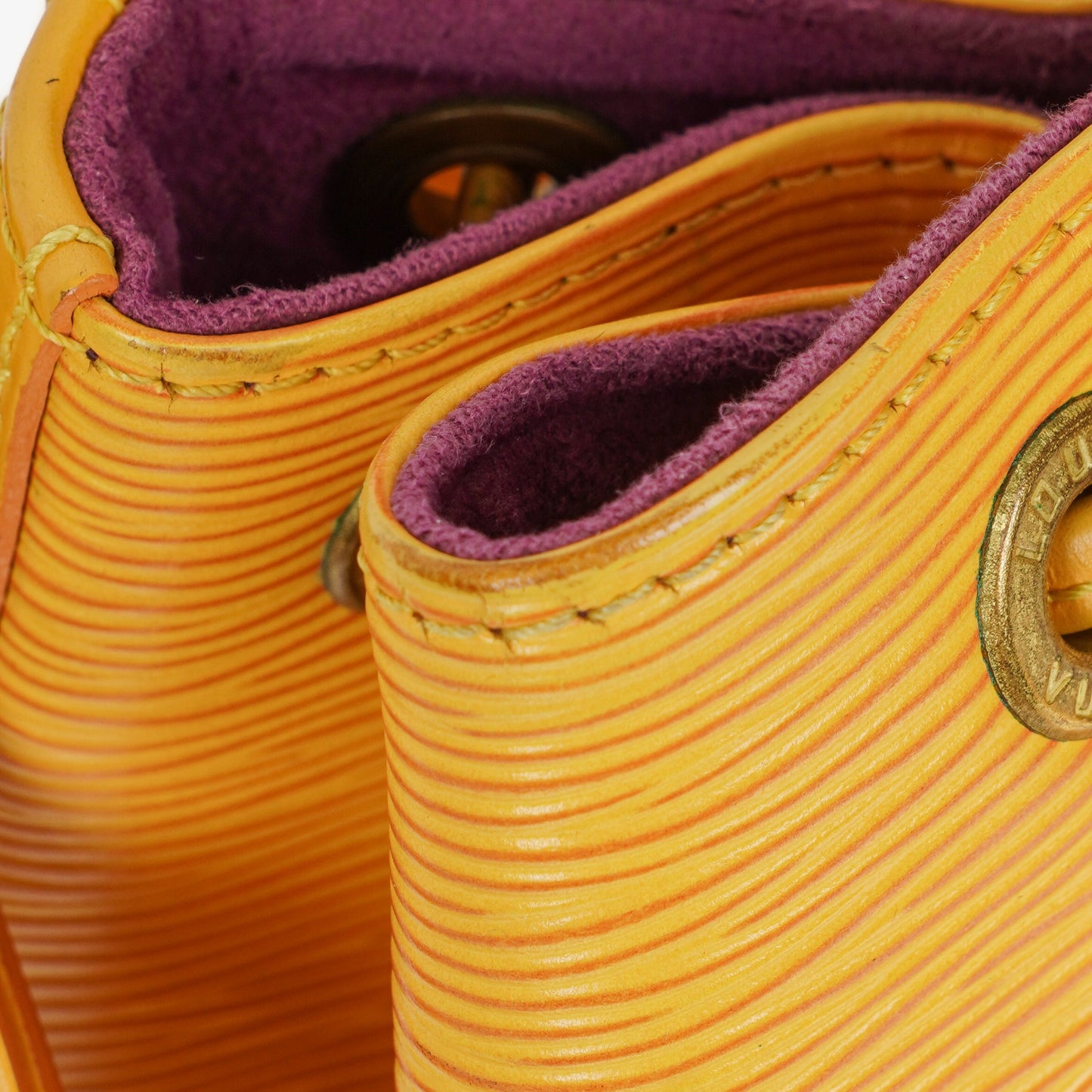 Louis Vuitton Petit Noe Yellow EPI Leather Shoulder Bag