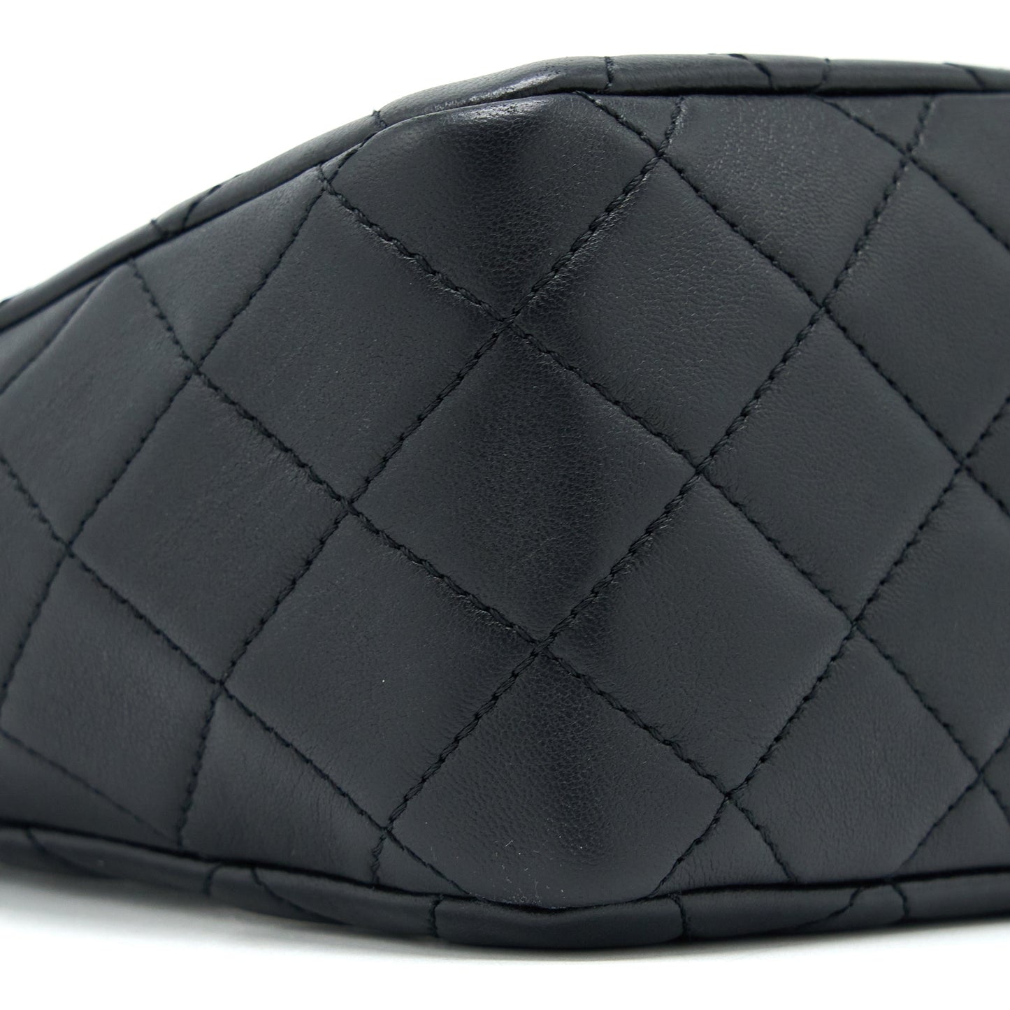 Chanel 23C Pearl Crush Hobo Bag Lambskin Black Brushed  (Microchip)