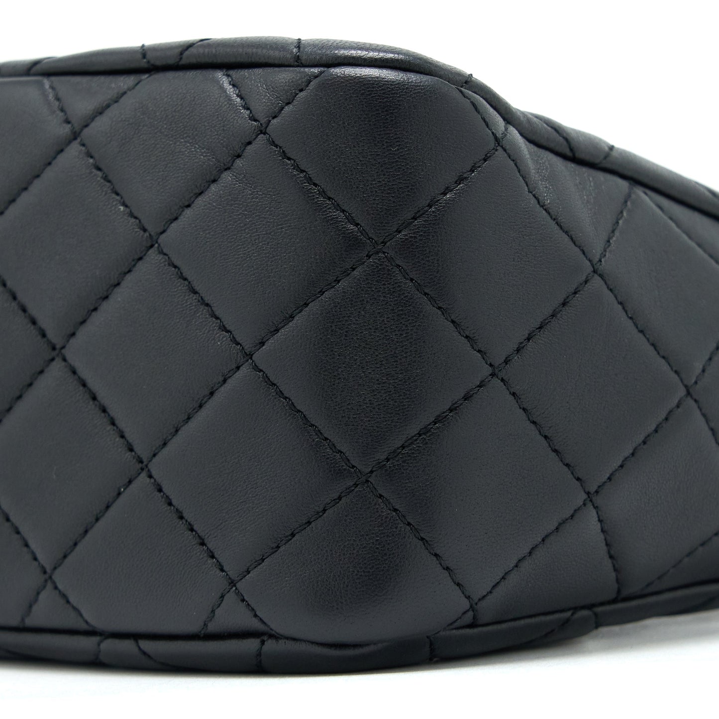 Chanel 23C Pearl Crush Hobo Bag Lambskin Black Brushed  (Microchip)