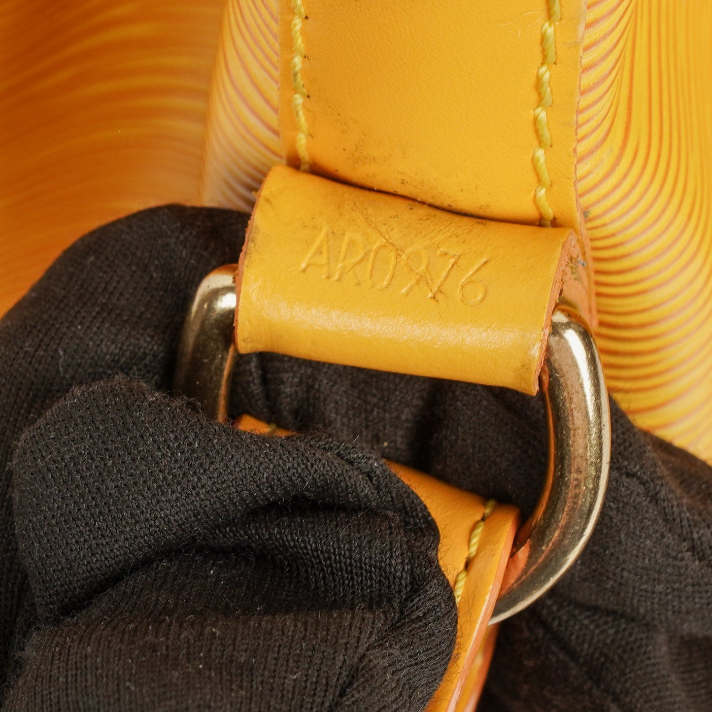 Louis Vuitton Petit Noe Yellow EPI Leather Shoulder Bag