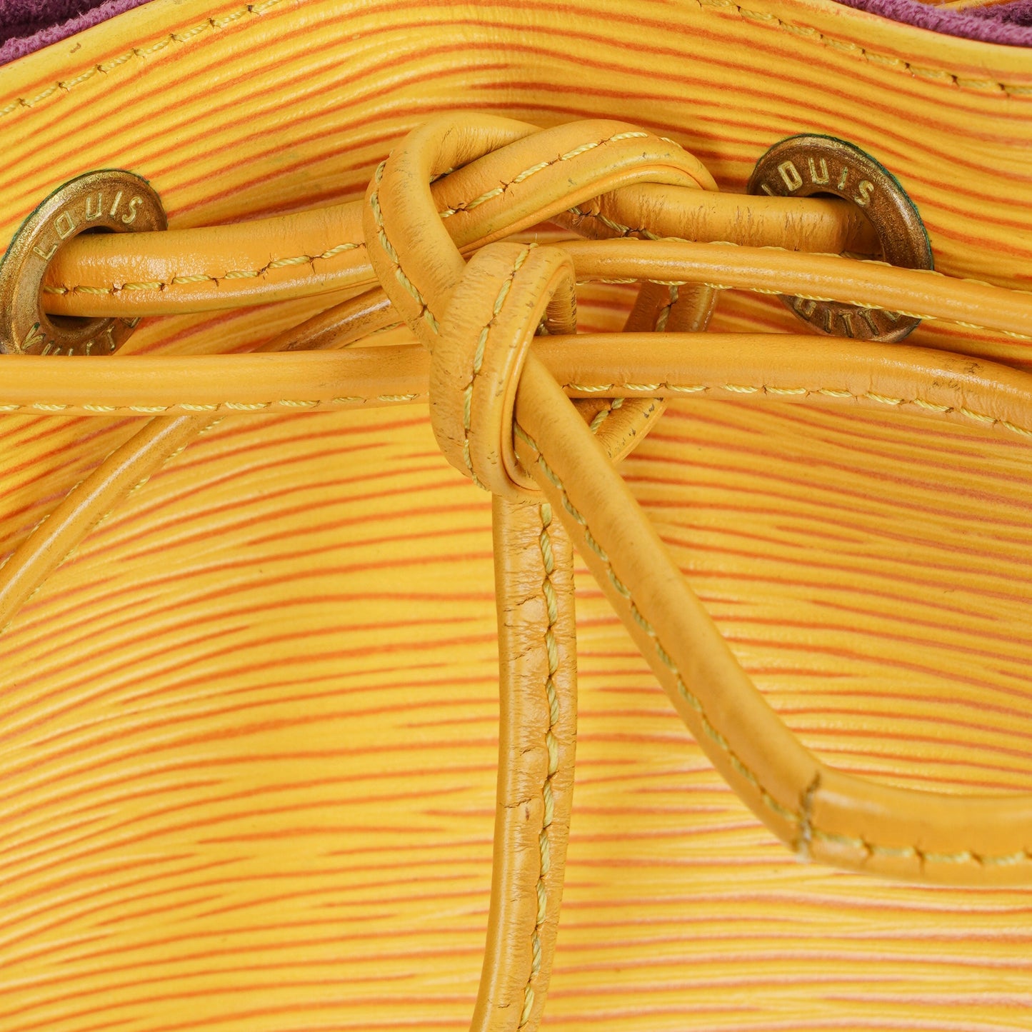 Louis Vuitton Petit Noe Yellow EPI Leather Shoulder Bag