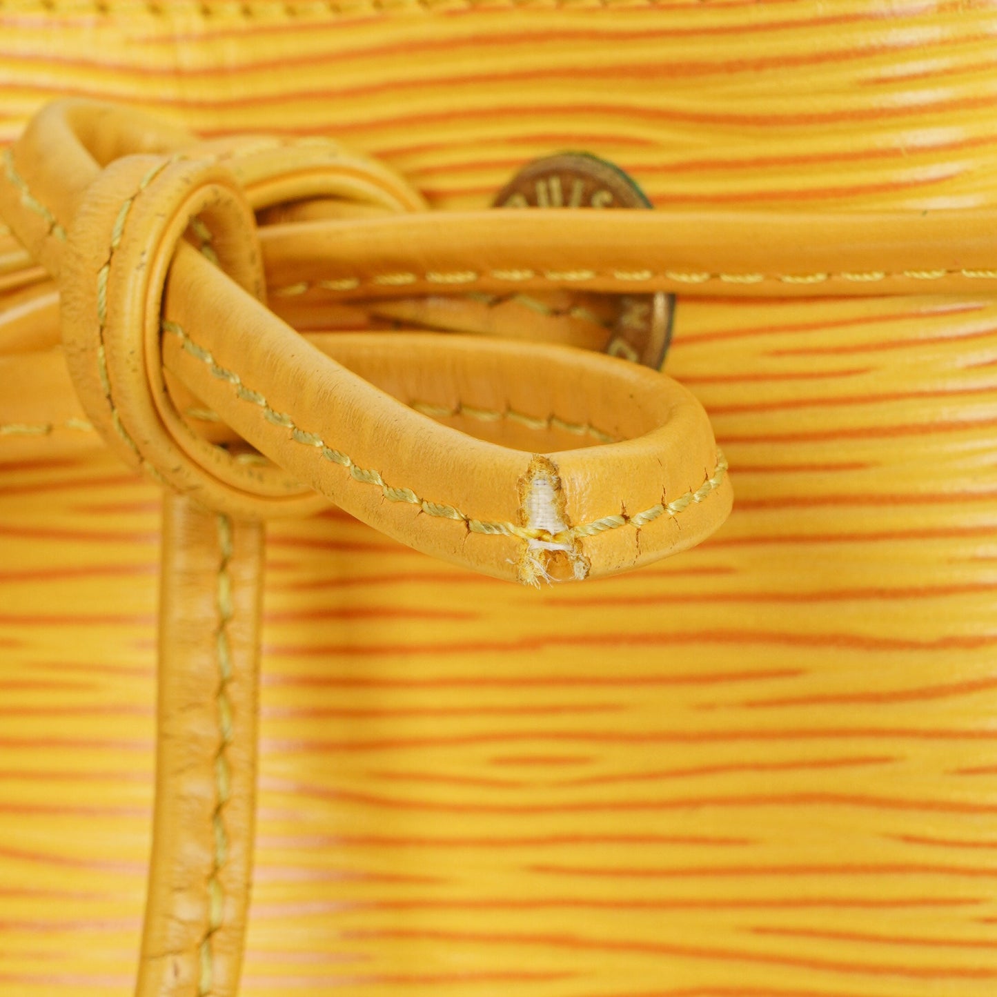 Louis Vuitton Petit Noe Yellow EPI Leather Shoulder Bag