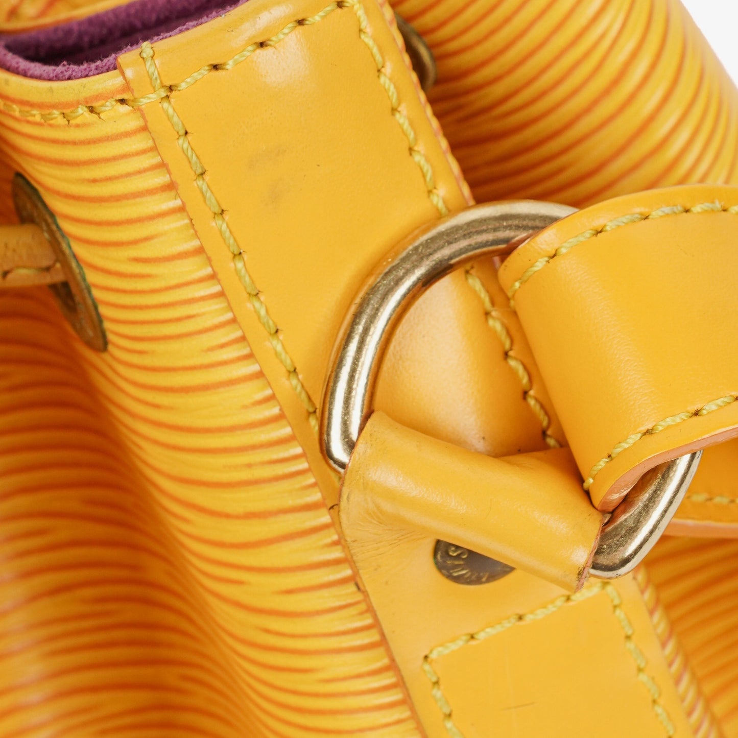 Louis Vuitton Petit Noe Yellow EPI Leather Shoulder Bag