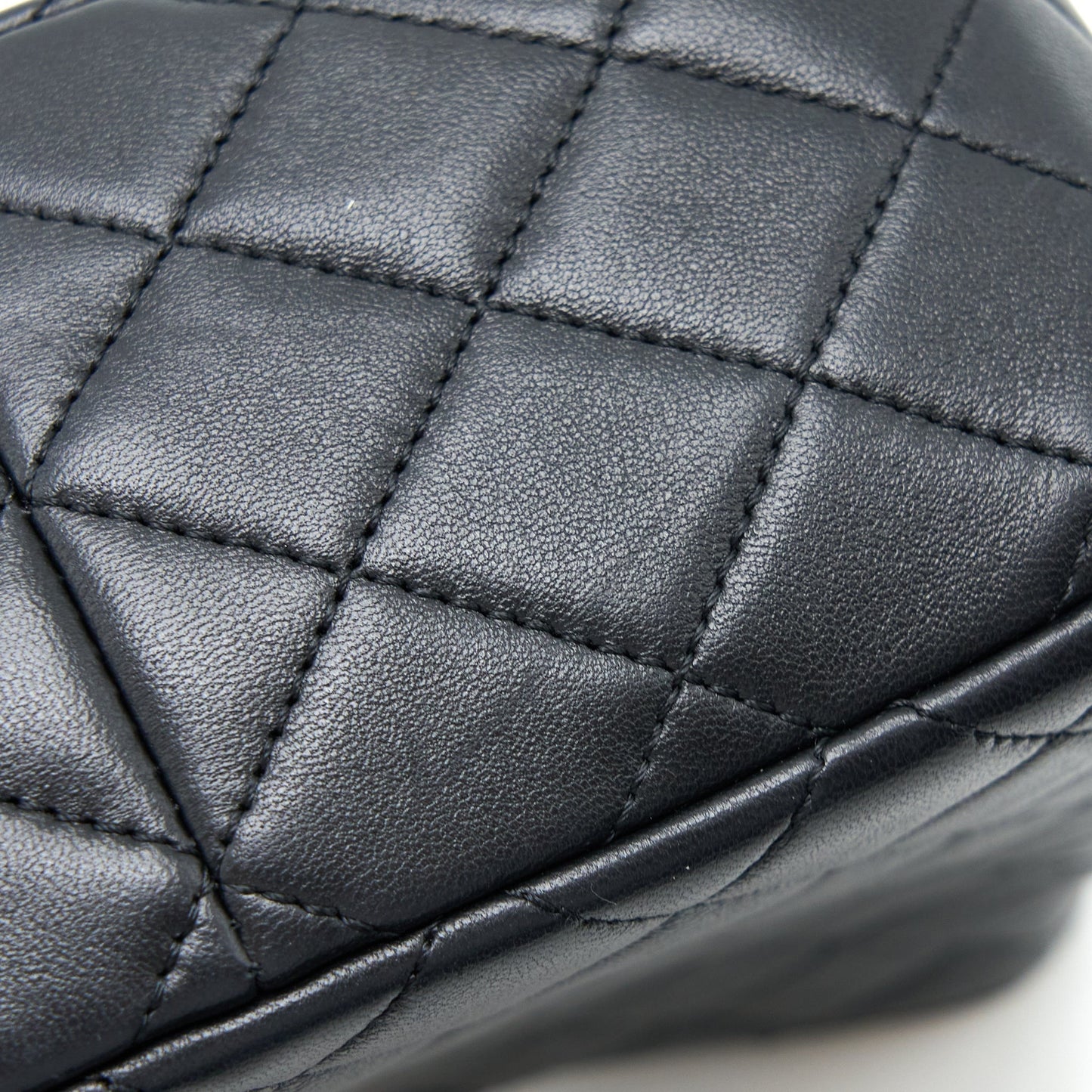 Chanel 23C Pearl Crush Hobo Bag Lambskin Black Brushed  (Microchip)
