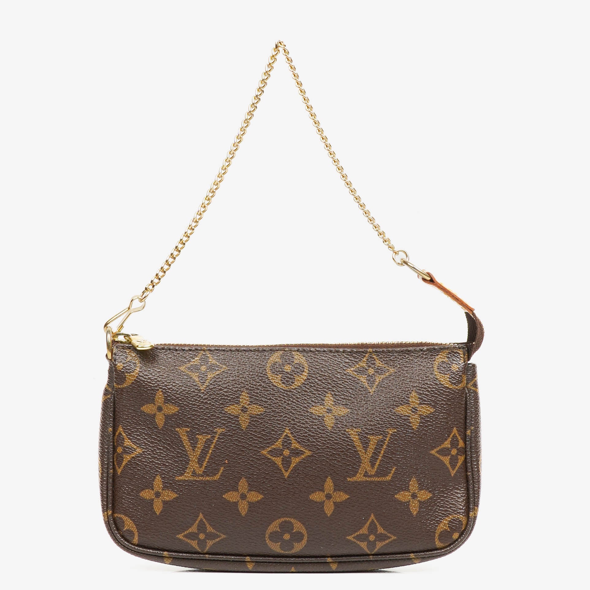 Louis Vuitton Mini Pochette Accessoires Monogram Canvas Clutch Handbag