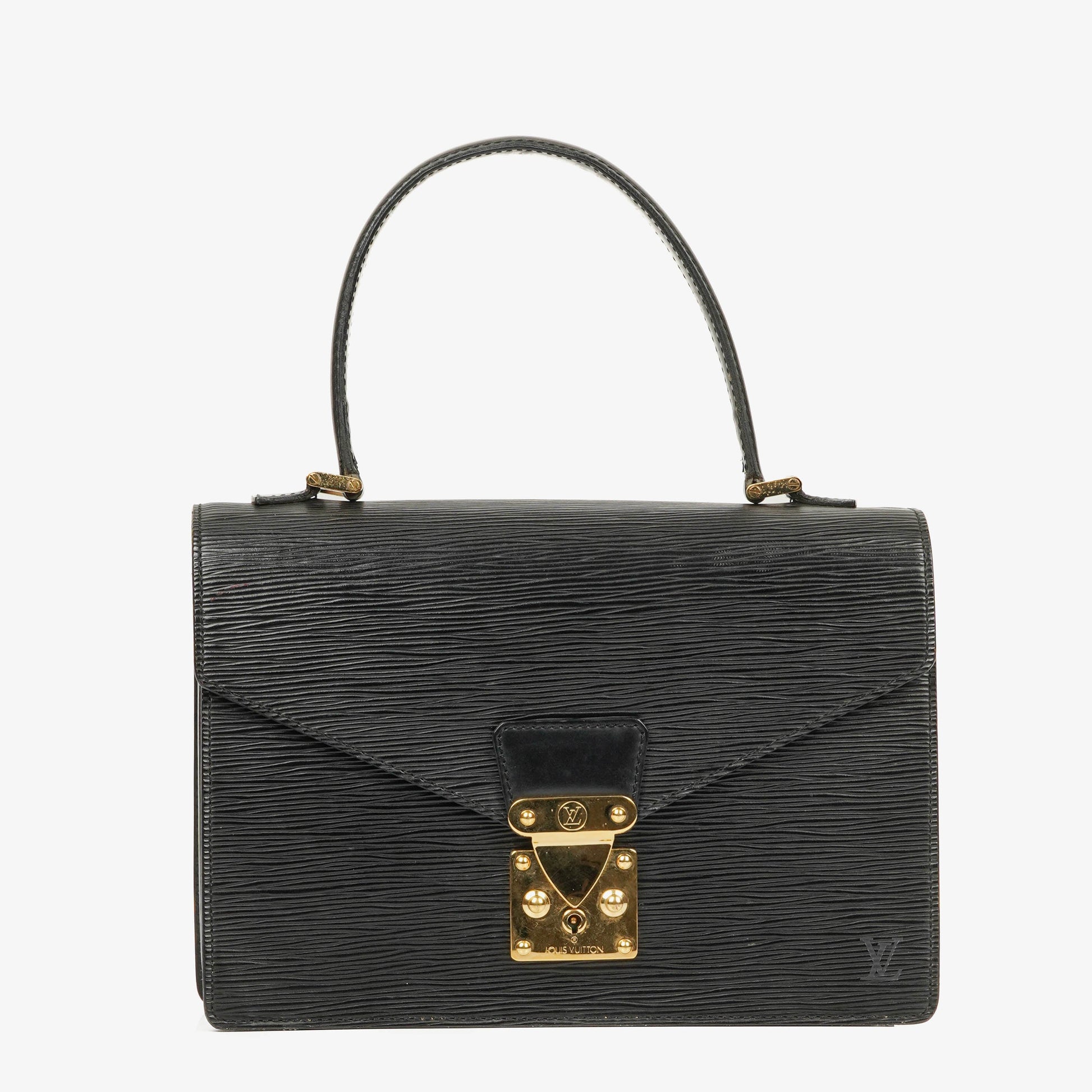 Louis Vuitton Concorde Black EPI Leather Bag
