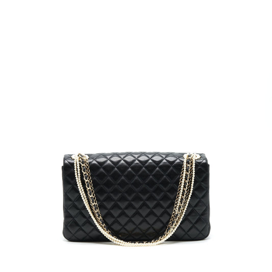 Chanel Westminster Pearl Shoulder Bag Lambskin Black