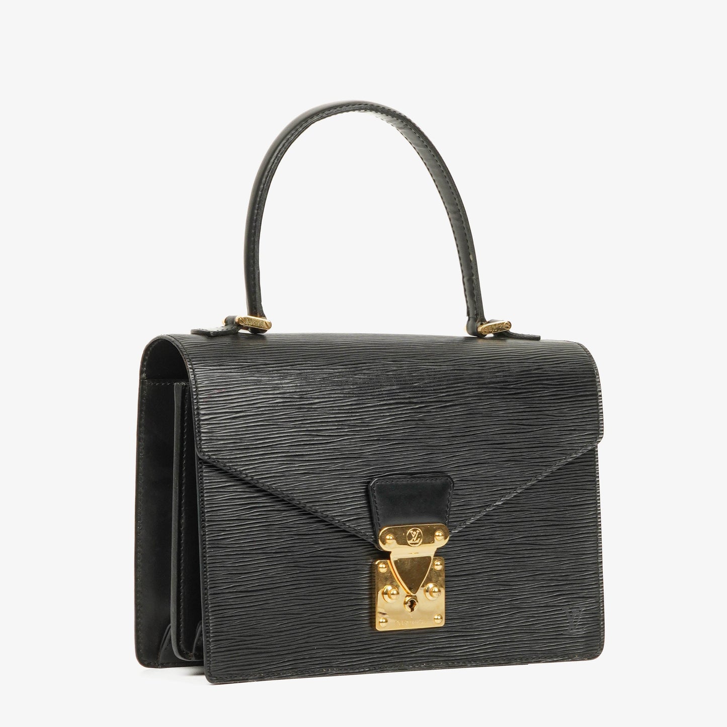 Louis Vuitton Concorde Black EPI Leather Bag