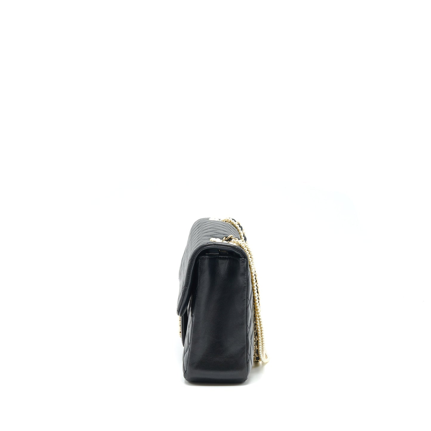 Chanel Westminster Pearl Shoulder Bag Lambskin Black