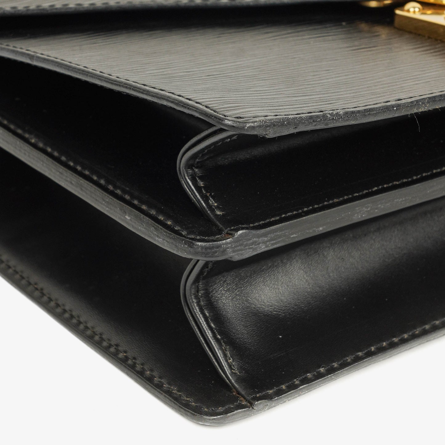 Louis Vuitton Concorde Black EPI Leather Bag