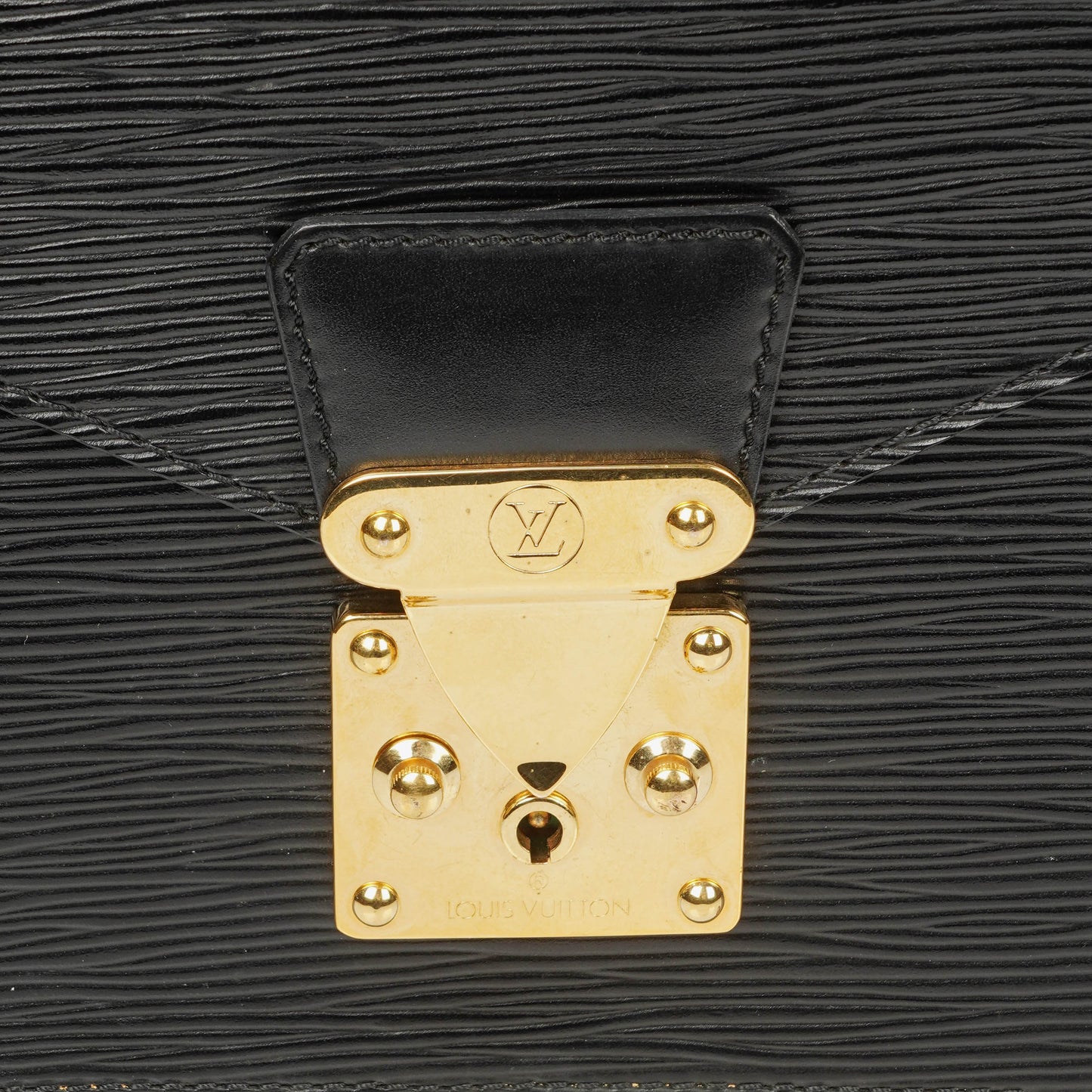 Louis Vuitton Concorde Black EPI Leather Bag