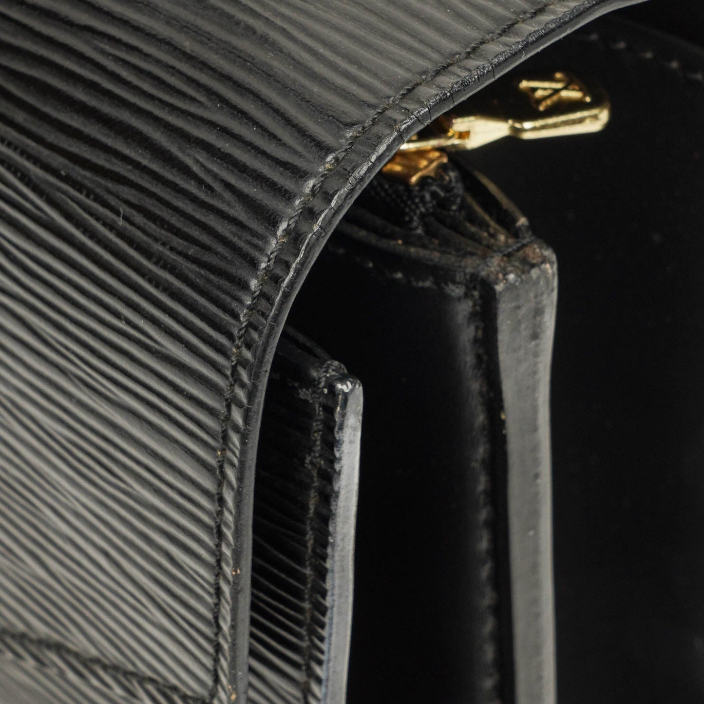 Louis Vuitton Concorde Black EPI Leather Bag