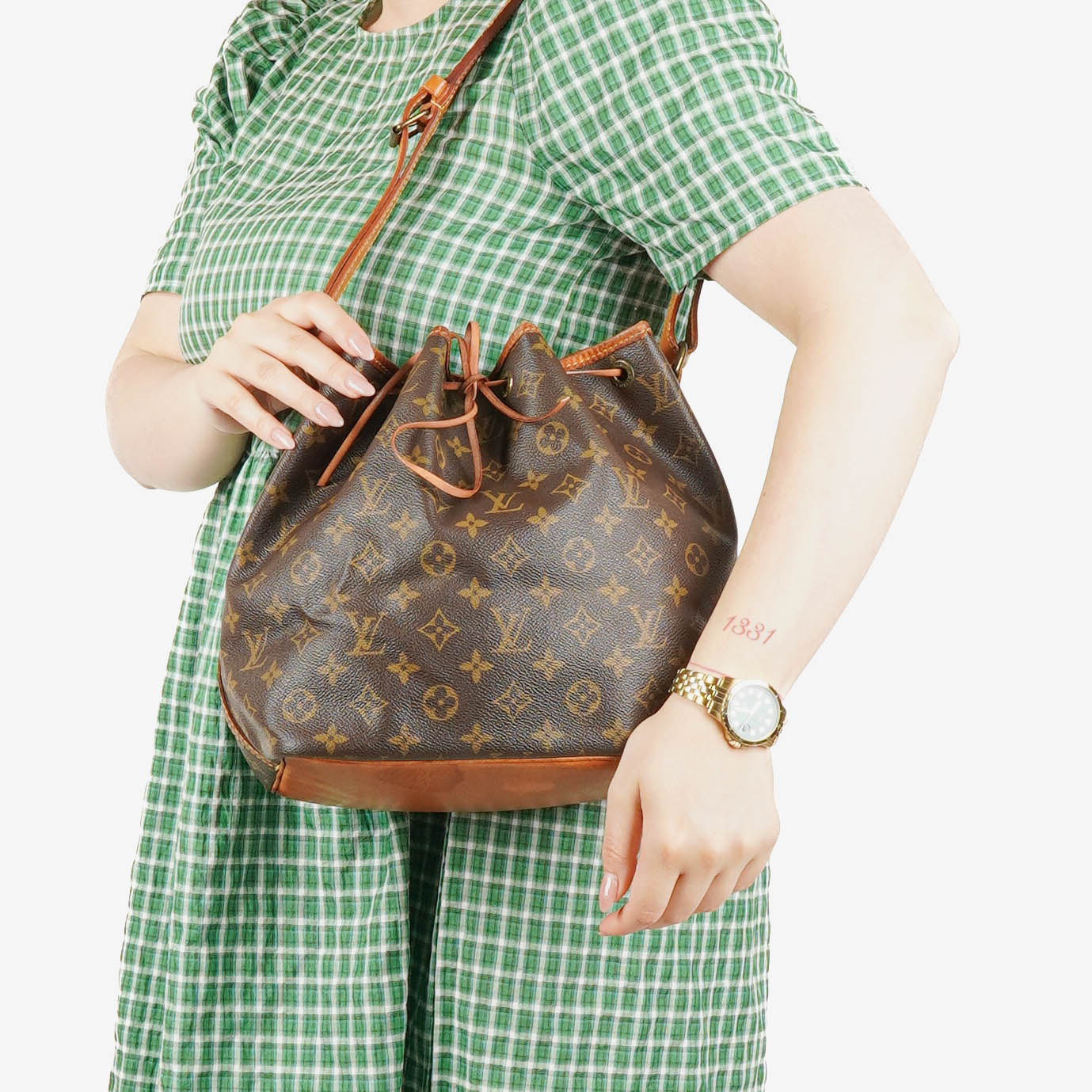 Louis Vuitton Petit Noe Monogram Canvas Shoulder Bag
