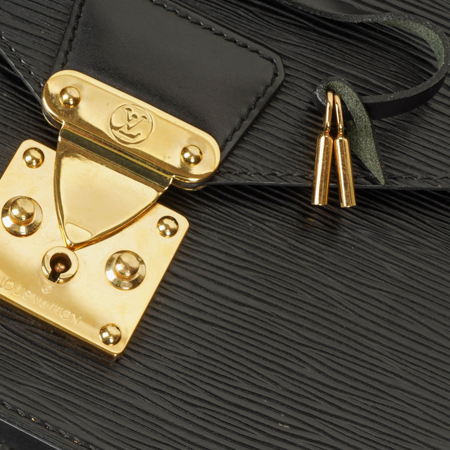 Louis Vuitton Concorde Black EPI Leather Bag