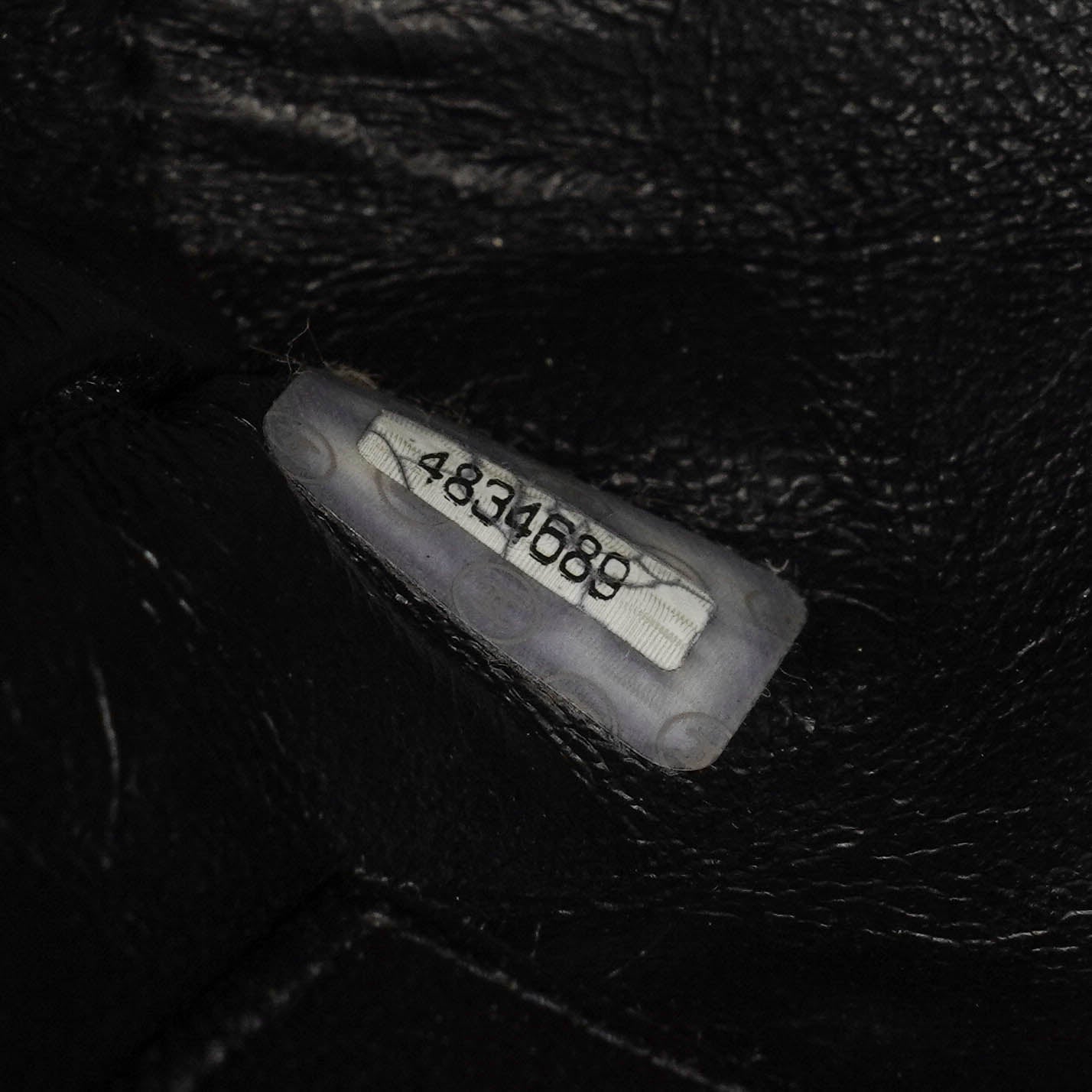 Chanel Black/White Logo Print Tote Bag
