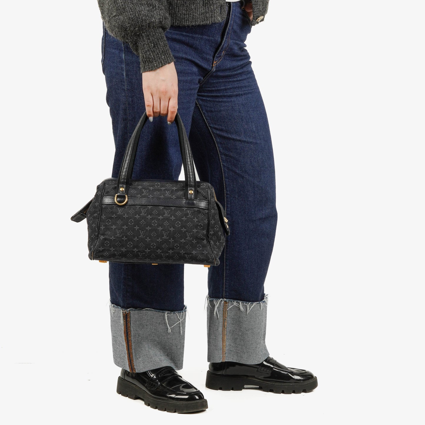 Louis Vuitton Josephine PM Navy Mini Lin Bag
