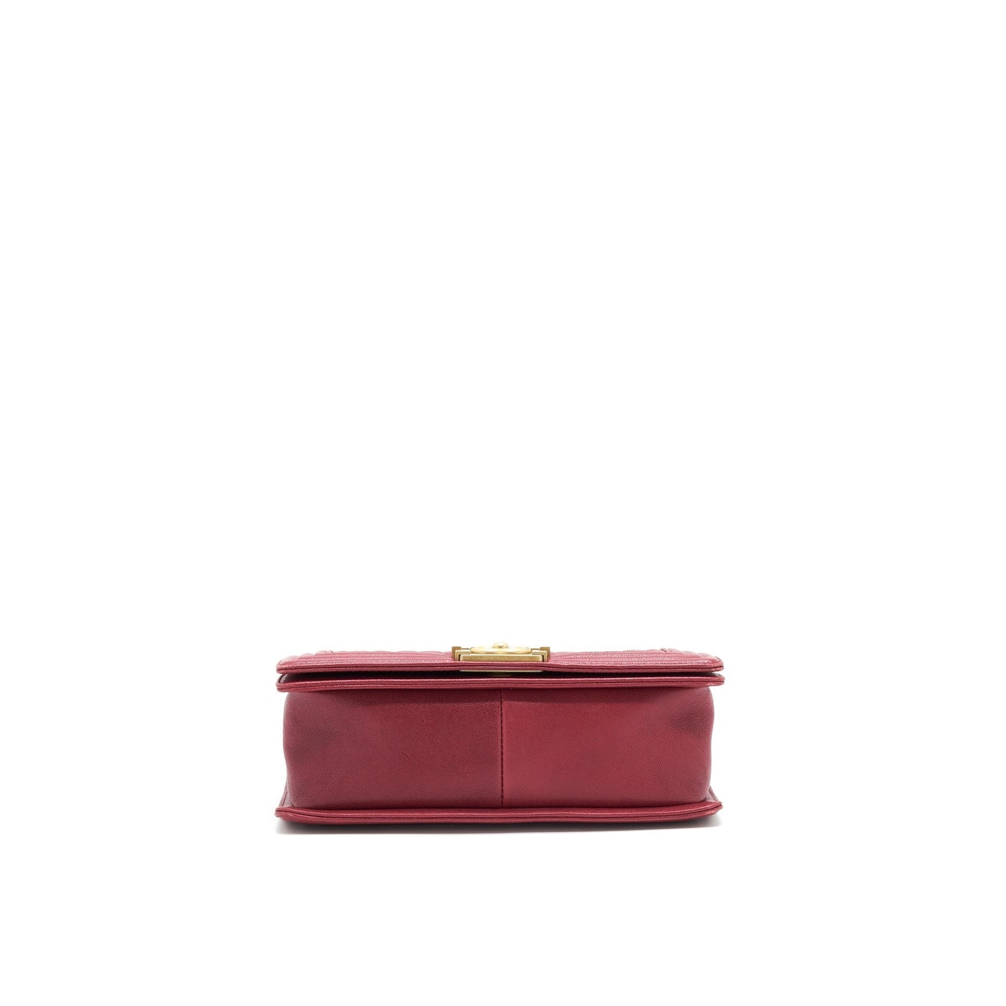 Chanel medium Boy Bag Caviar Raspberry Red brushed
