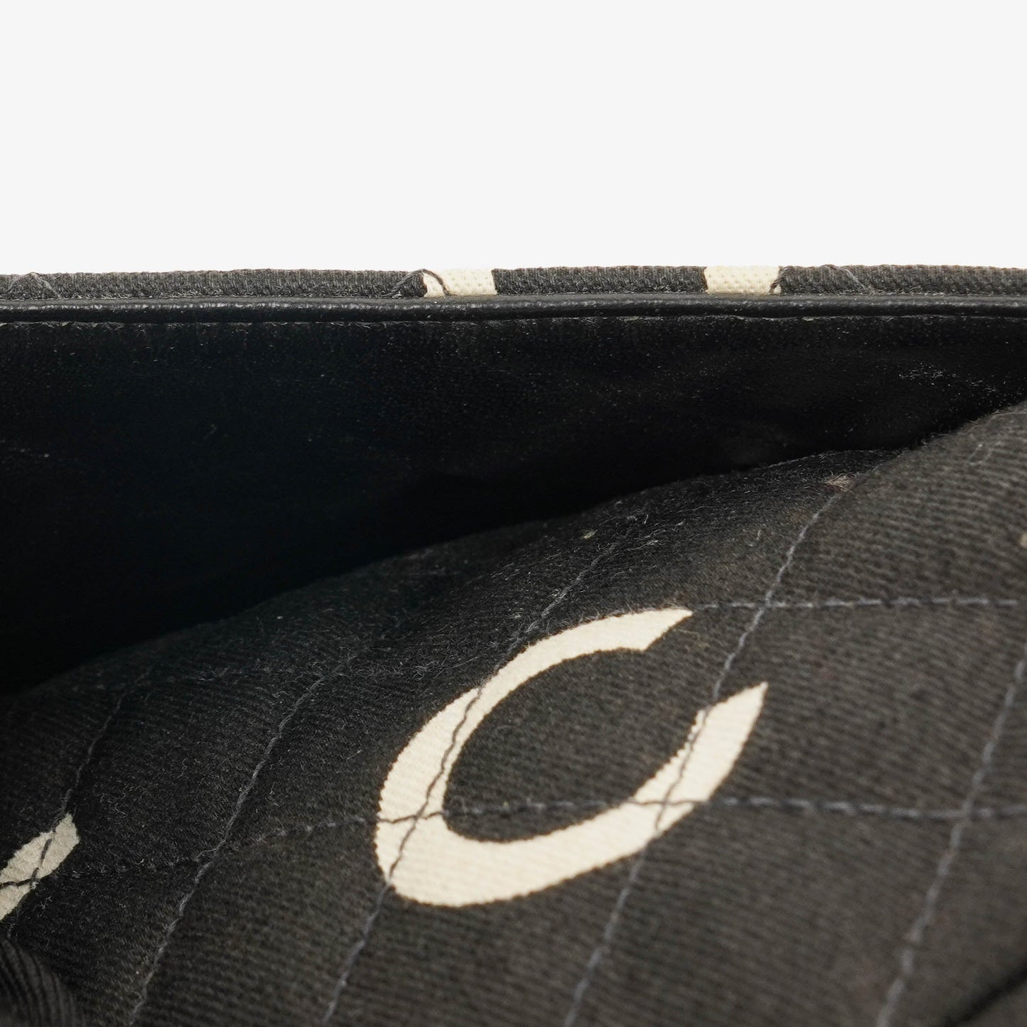 Chanel Black/White Logo Print Tote Bag