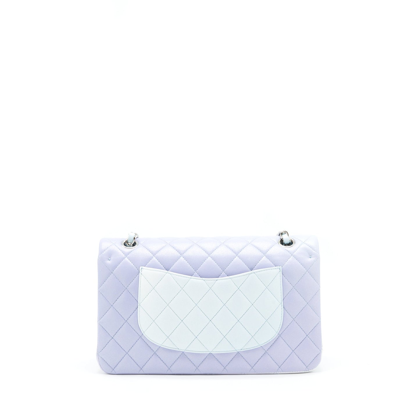 Chanel 21K Medium Classic Double Flap Bag Lambskin Ombre Iridescent