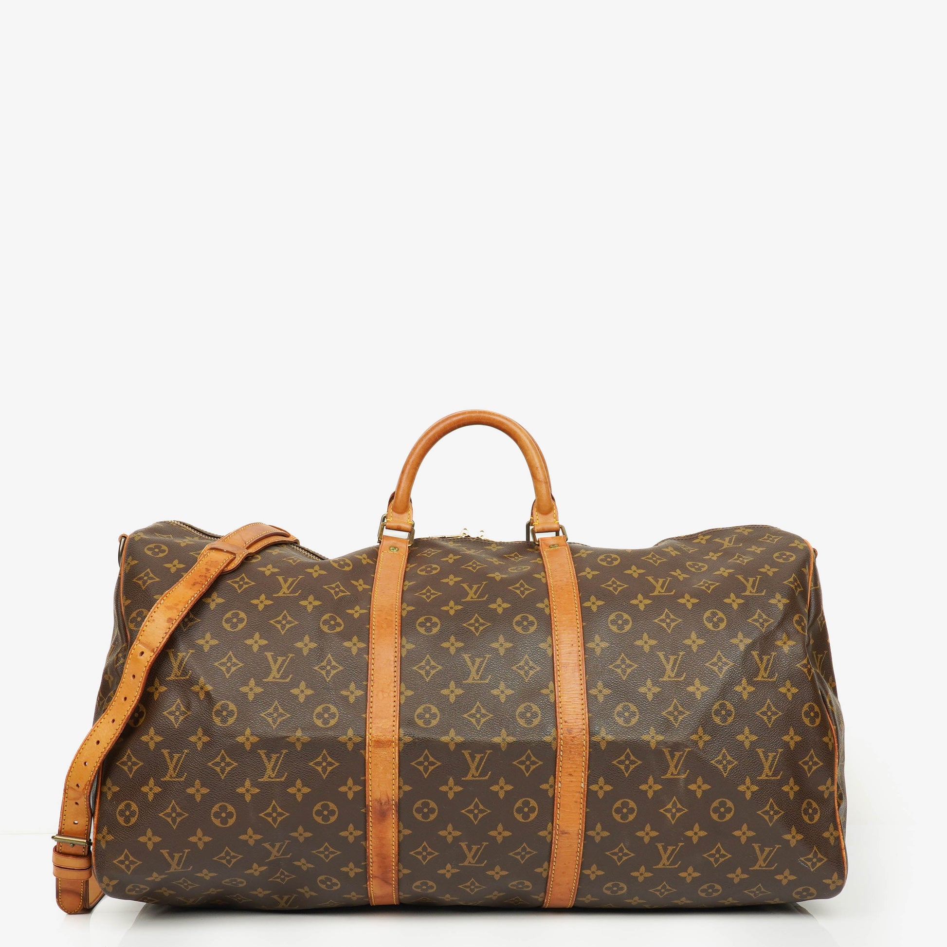 Louis Vuitton Keepall 60 Bandoulière Monogram Canvas Travel Bag