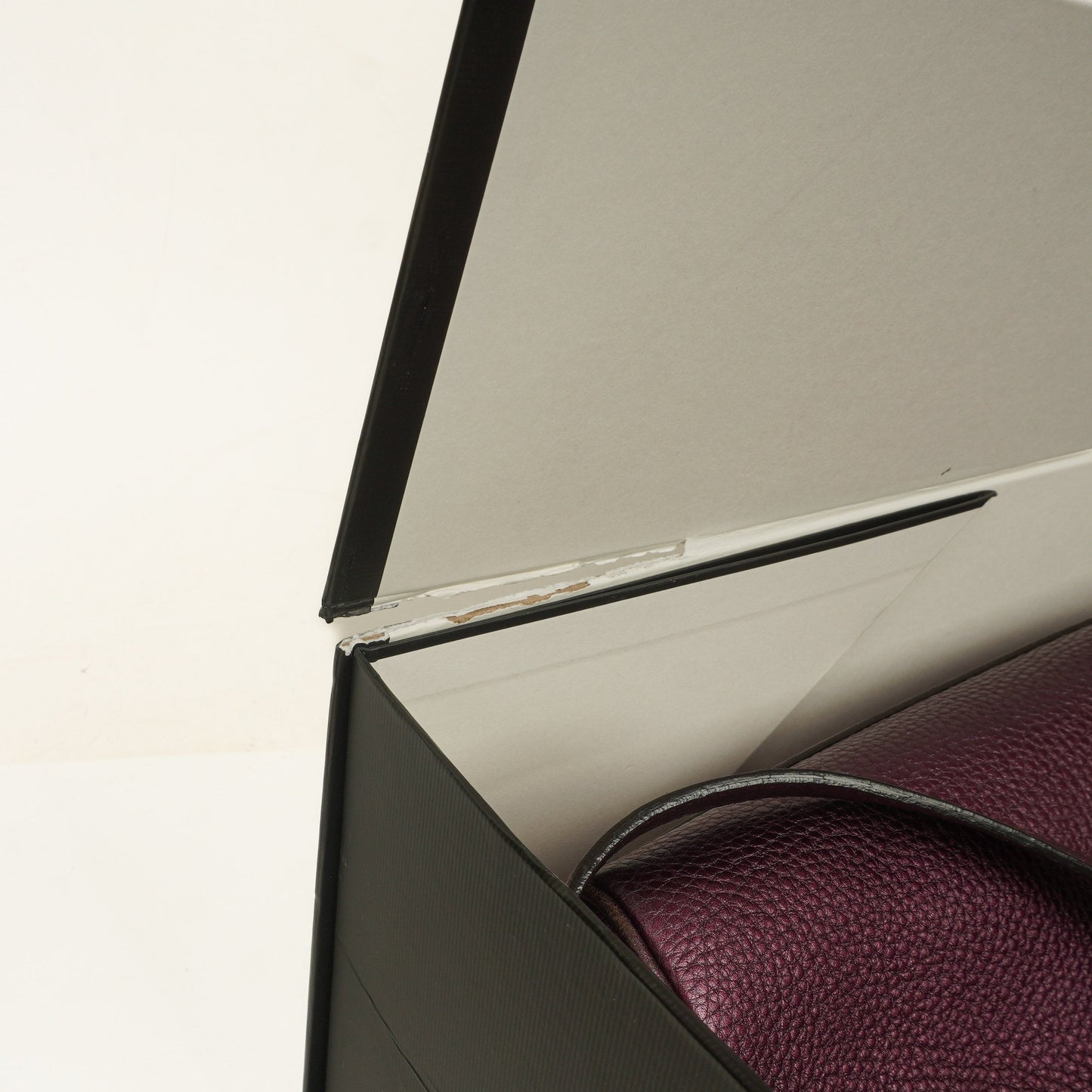 Gucci Purple Pebbled Calfskin Medium Bamboo Shopper Tote Bag