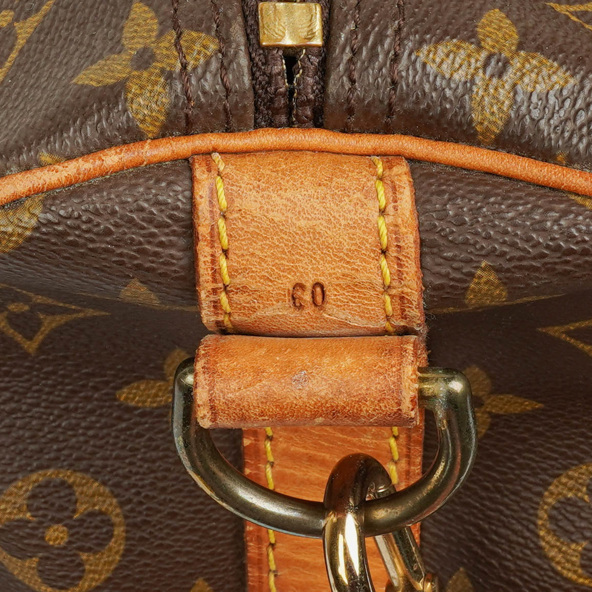 Louis Vuitton Keepall 60 Bandoulière Monogram Canvas Travel Bag