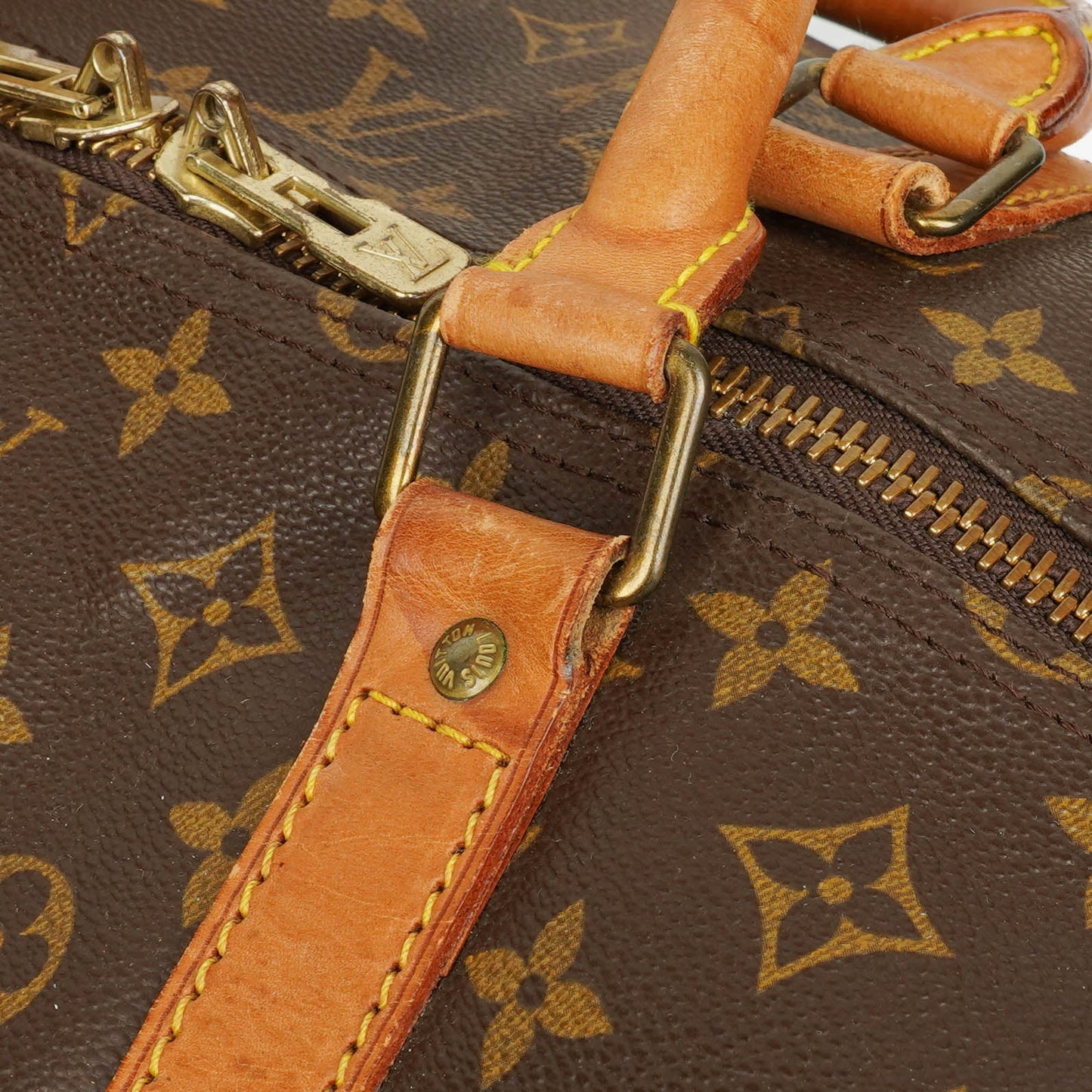 Louis Vuitton Keepall 60 Bandoulière Monogram Canvas Travel Bag