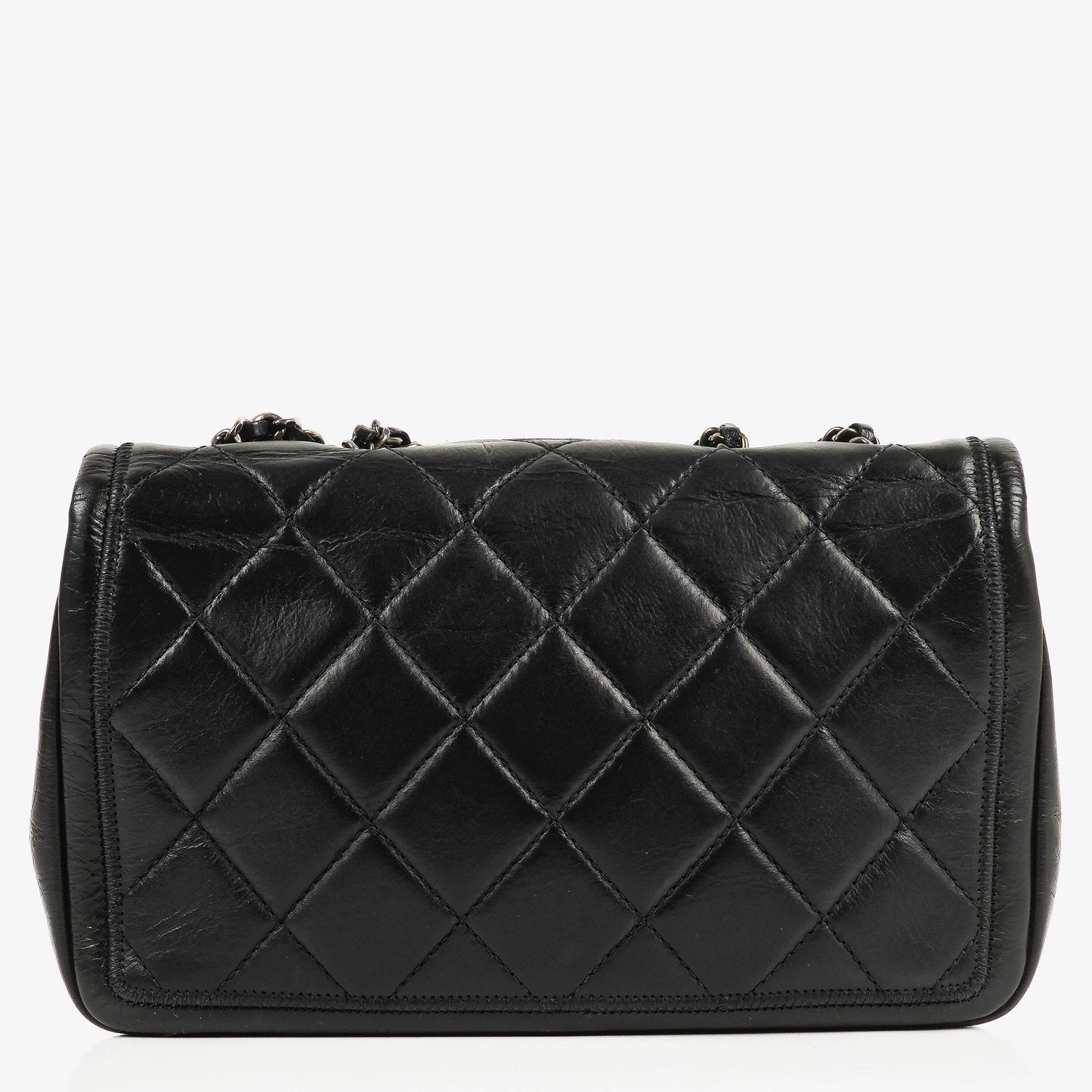 Chanel Single Flap Bag Black Quilted Leather Bag