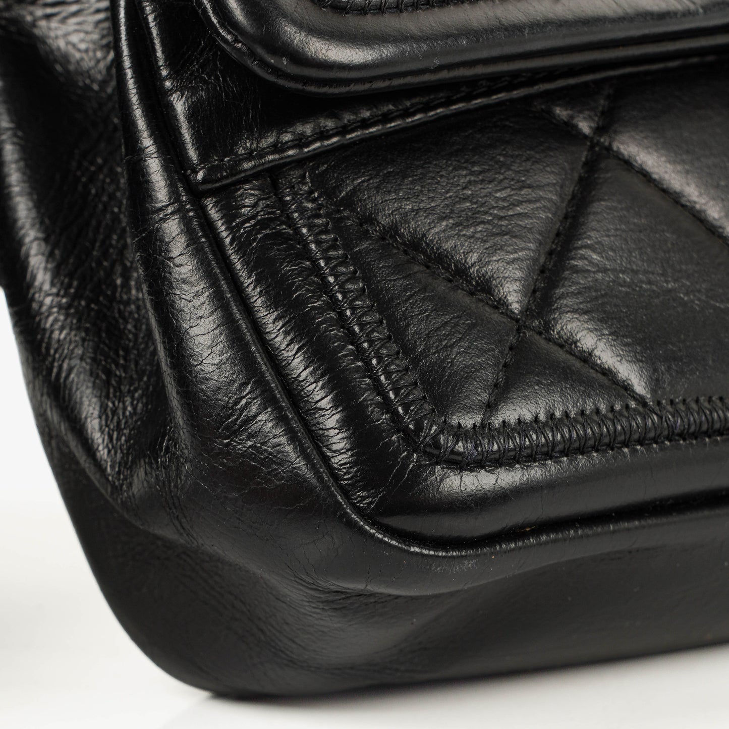 Chanel Single Flap Bag Black Quilted Leather Bag