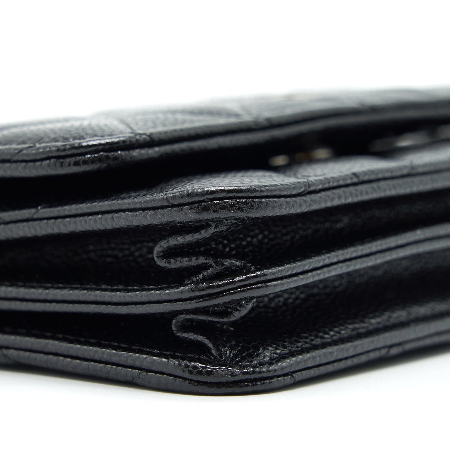 Chanel Mini Wallet On Chain Caviar Black