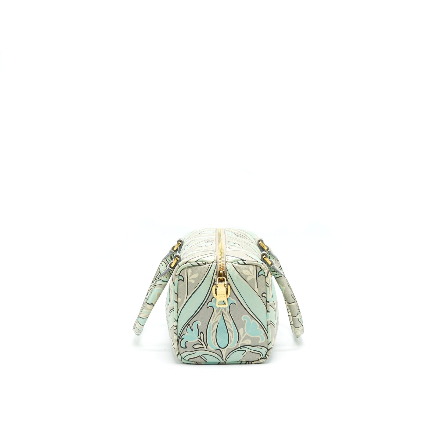 PRADA Print anise Boston Purse