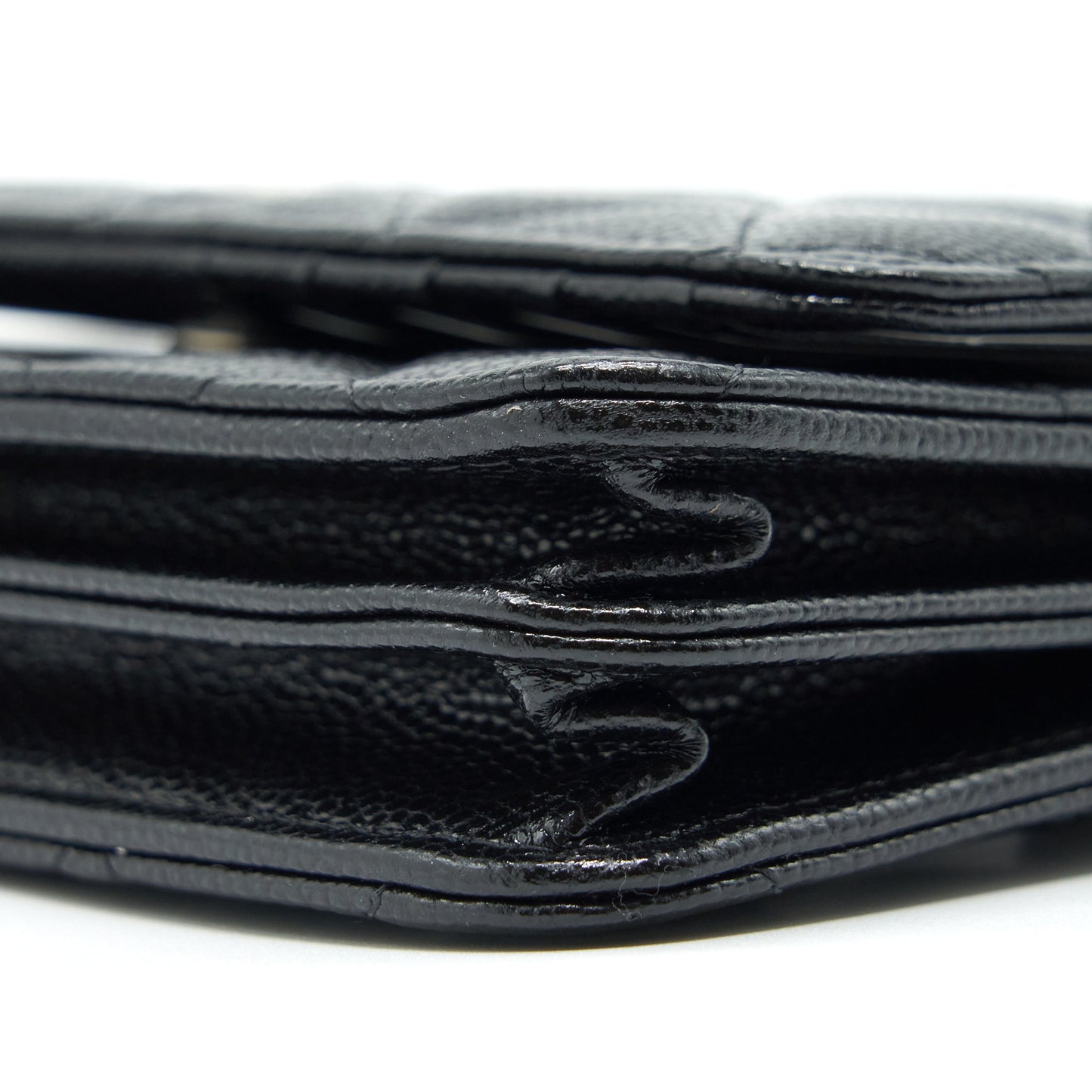 Chanel Mini Wallet On Chain Caviar Black