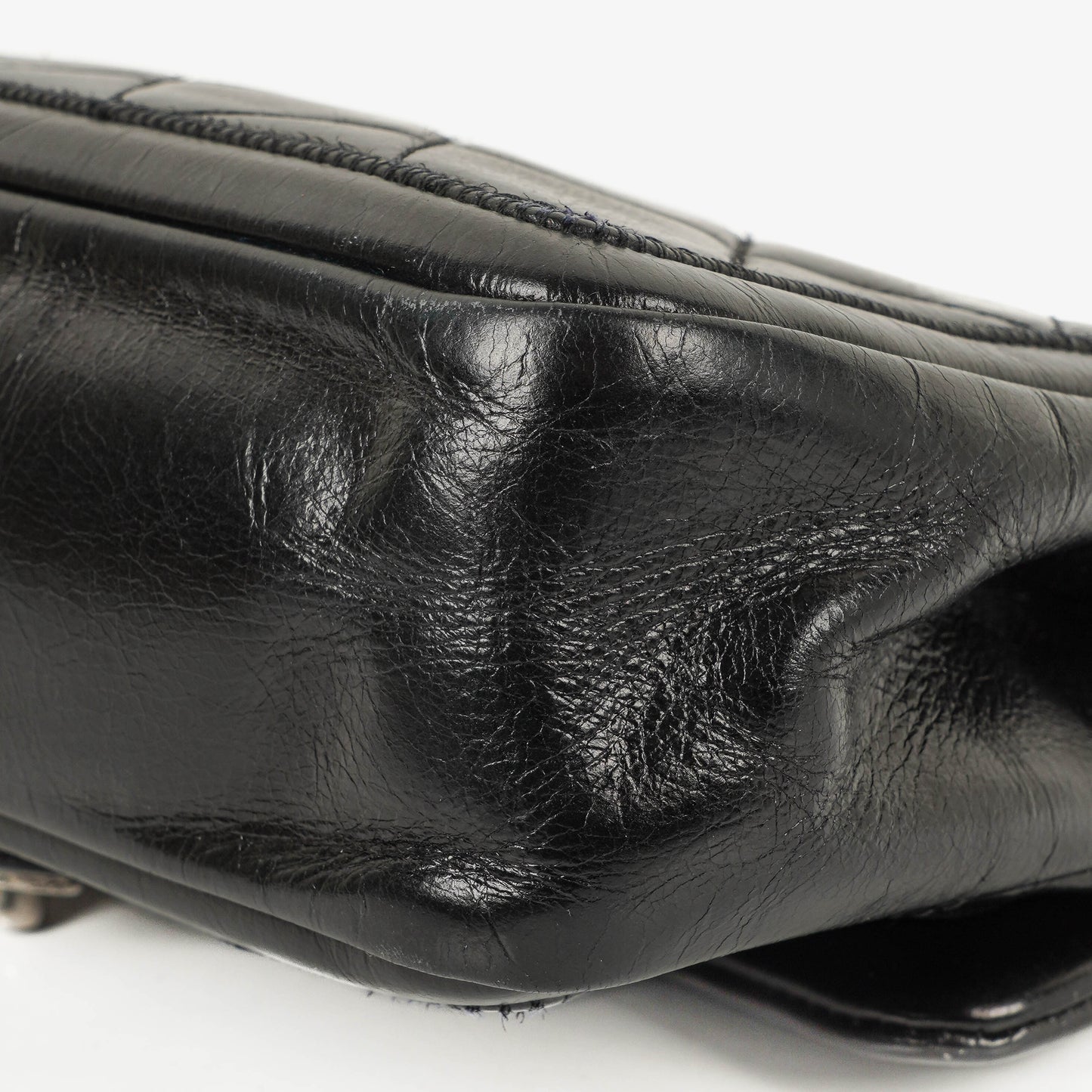 Chanel Single Flap Bag Black Quilted Leather Bag