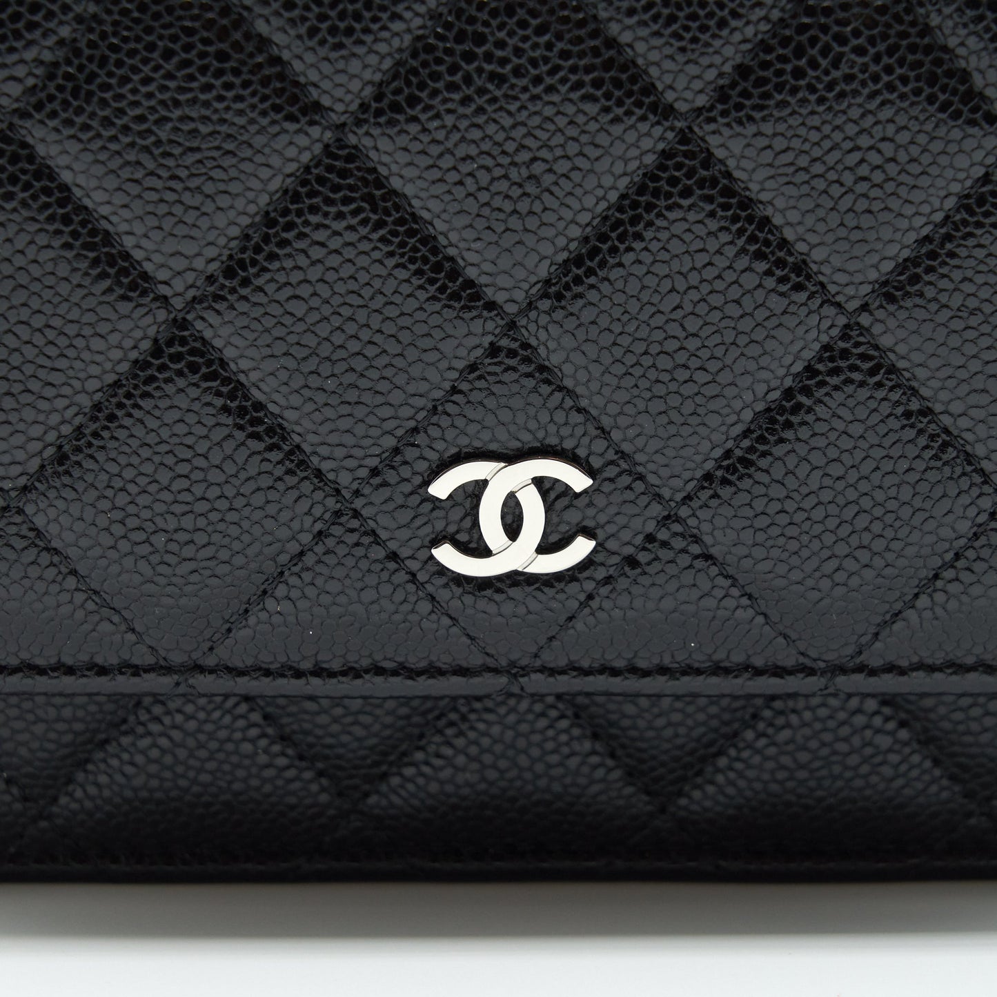 Chanel Mini Wallet On Chain Caviar Black