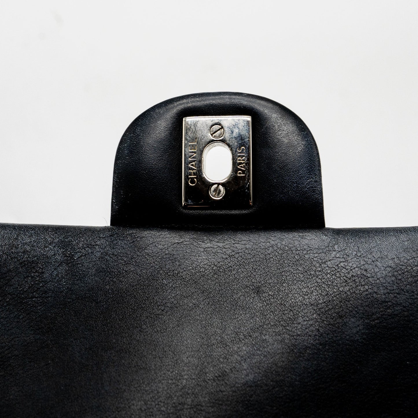 Chanel Mini Rectangular Flap Bag Patent Black