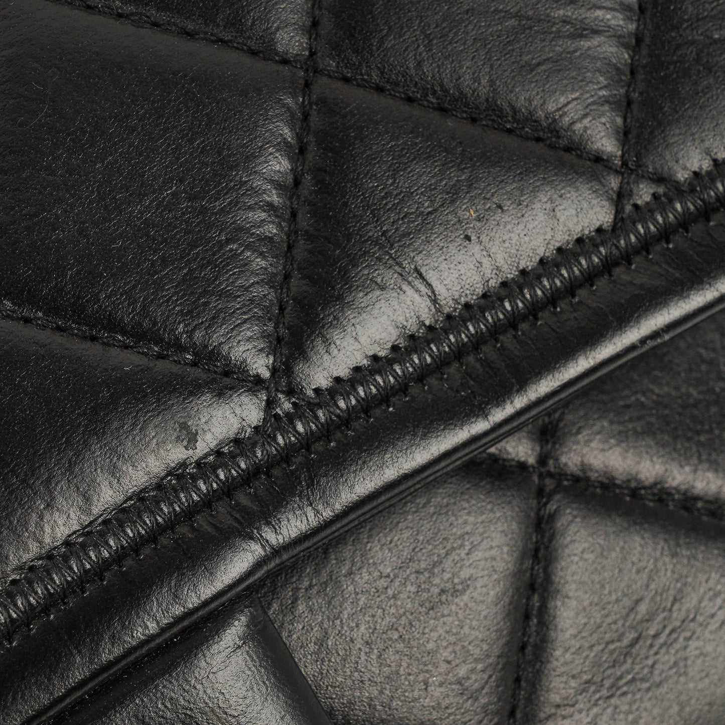 Chanel Single Flap Bag Black Quilted Leather Bag