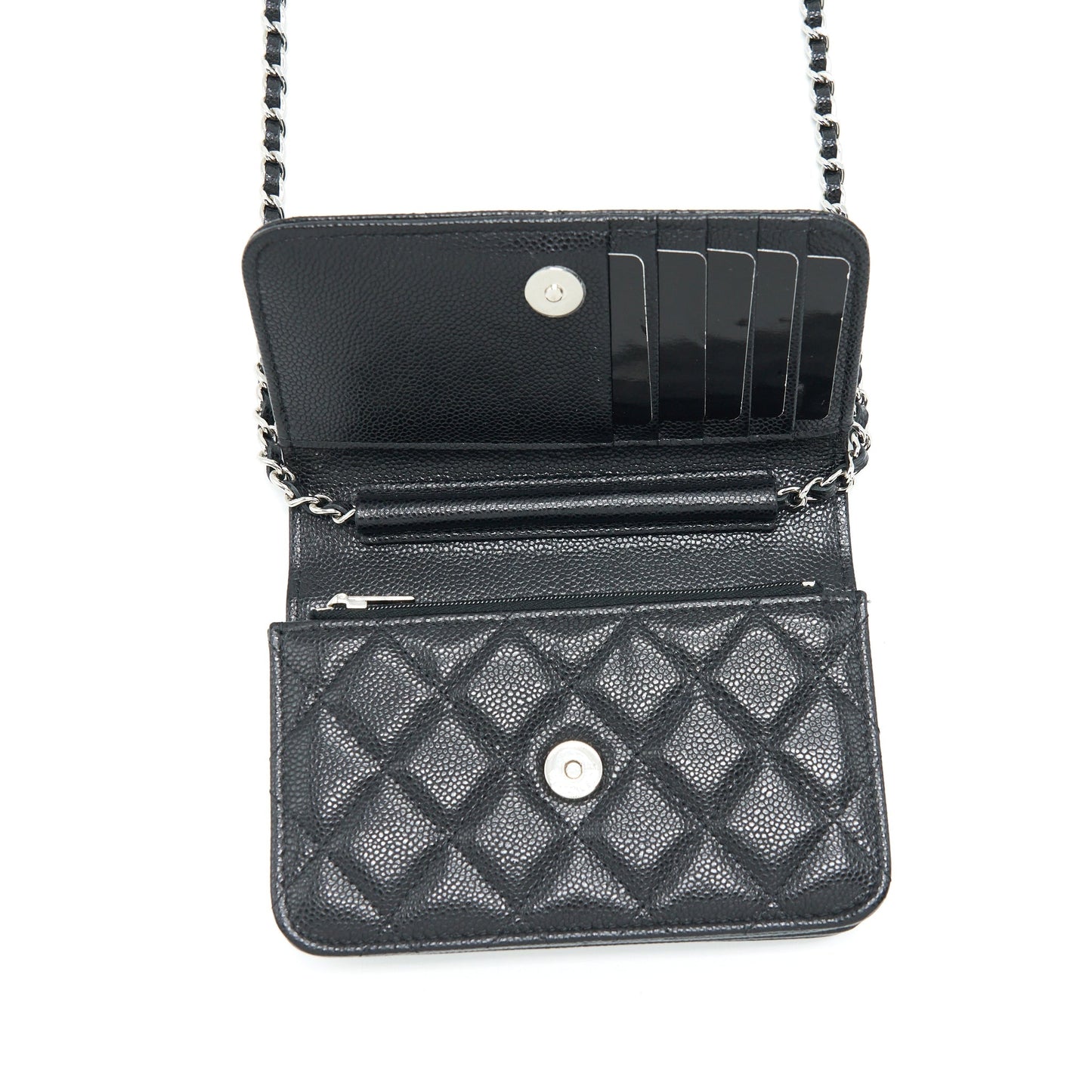 Chanel Mini Wallet On Chain Caviar Black