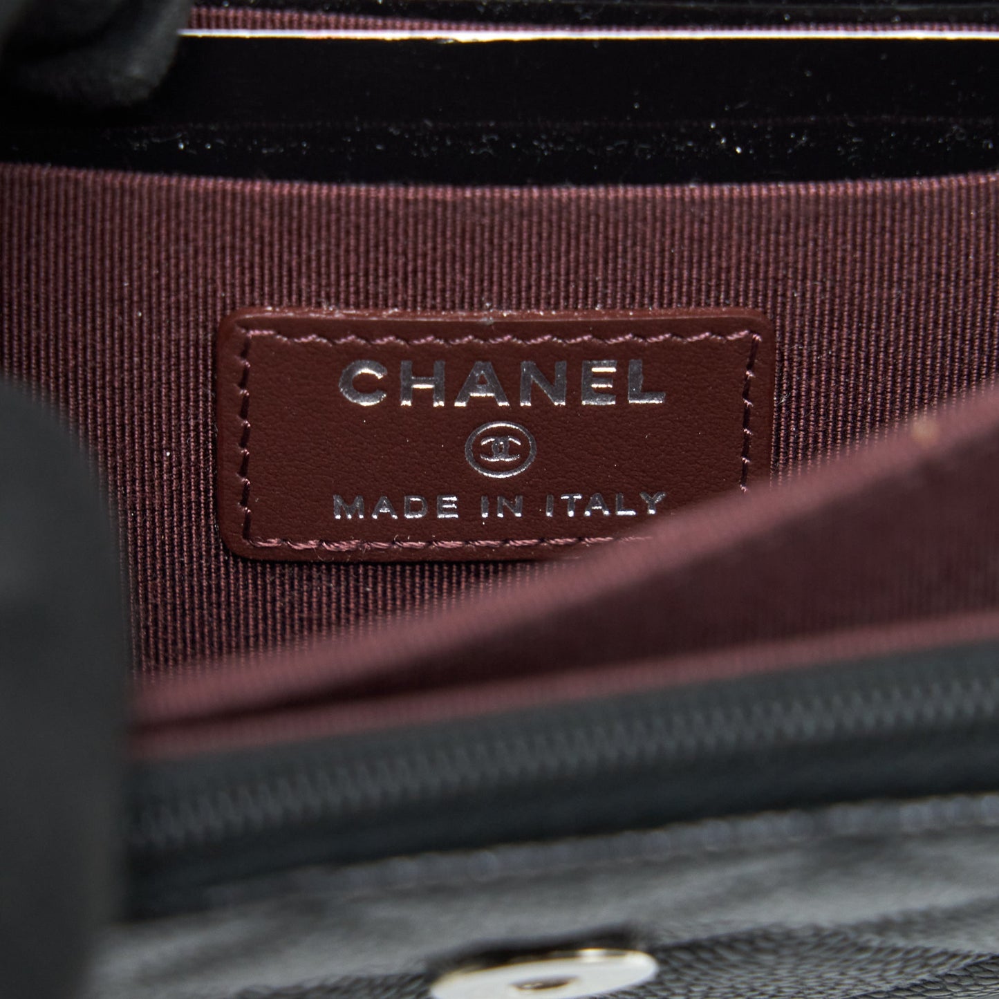 Chanel Mini Wallet On Chain Caviar Black