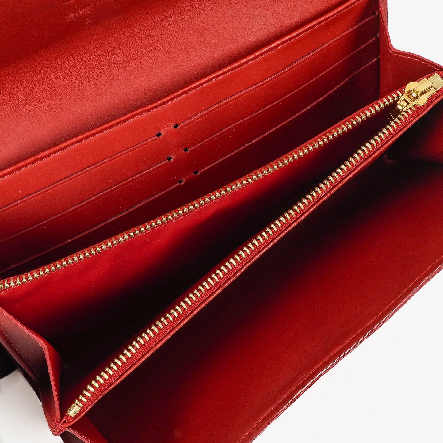 Louis Vuitton Sarah Rouge Red Monogram Vernis Wallet