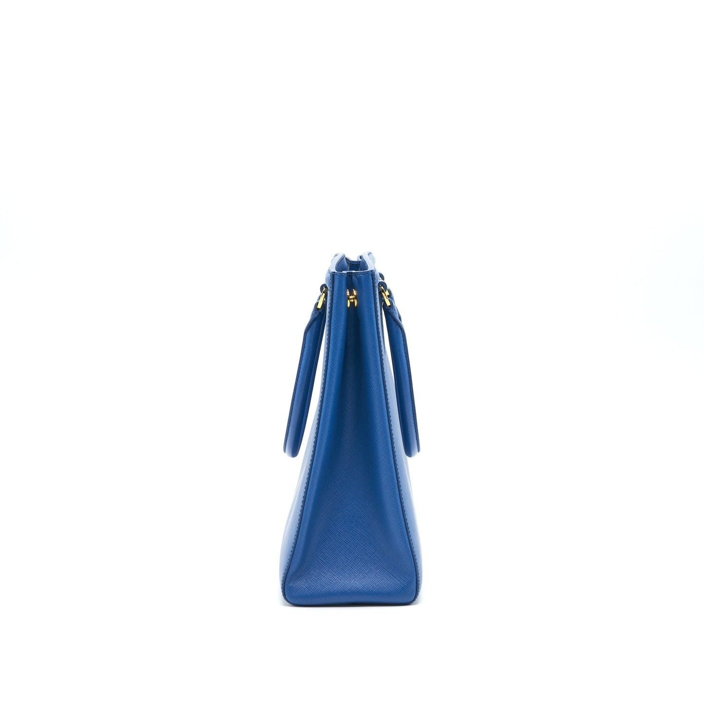 PRADA Shopping Saffiano Lux Cobalto Purse in Blue