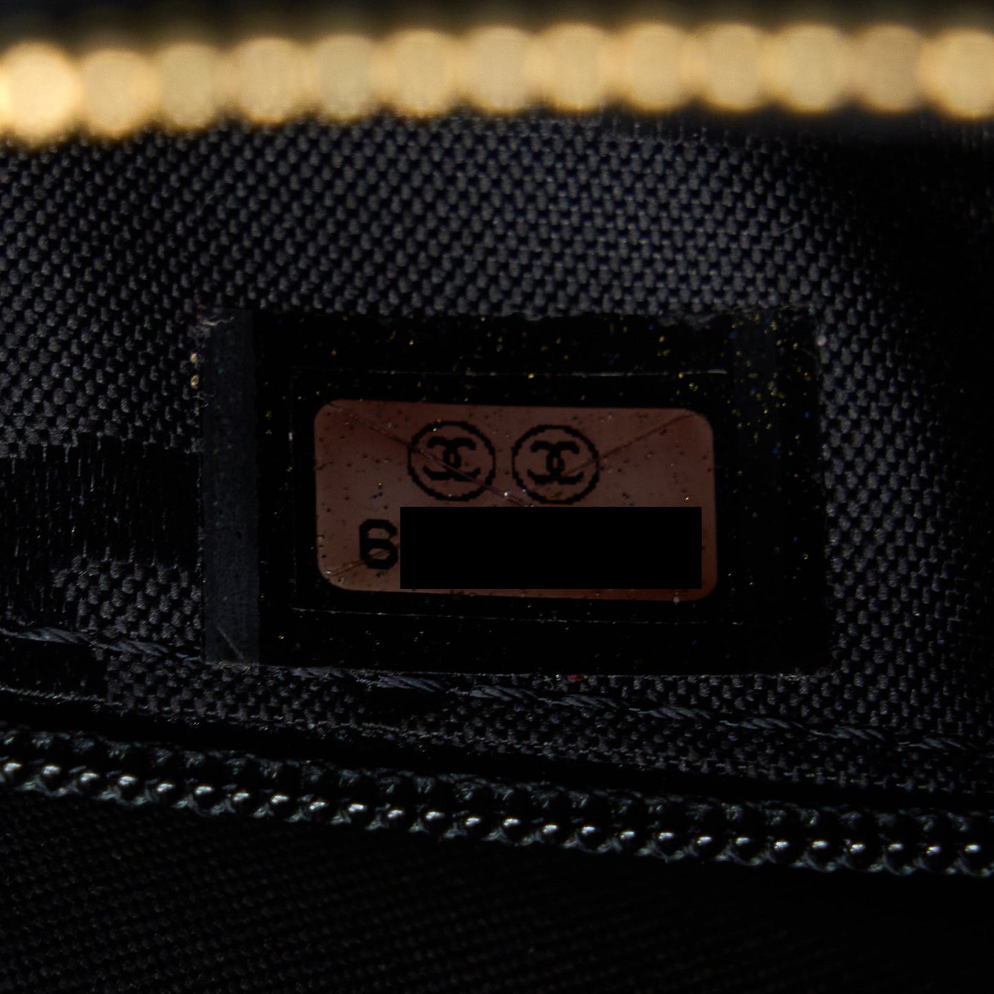 Chanel  Camera Chevron Tote Bag Caviar Black