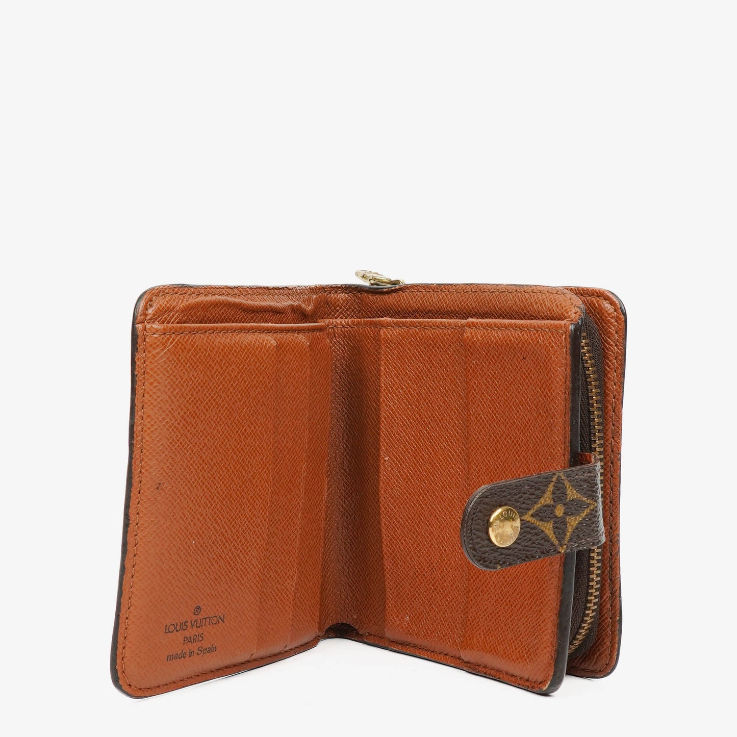 Louis Vuitton Monogram Canvas Compact Zip Wallet