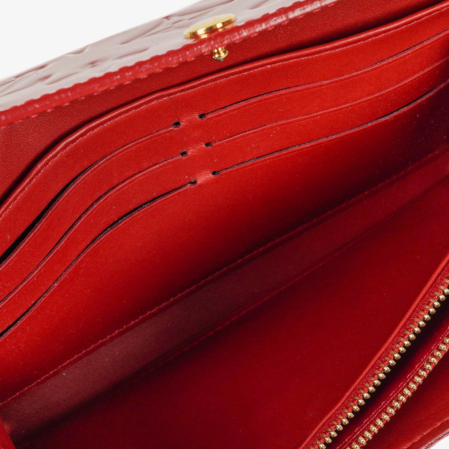 Louis Vuitton Sarah Rouge Red Monogram Vernis Wallet