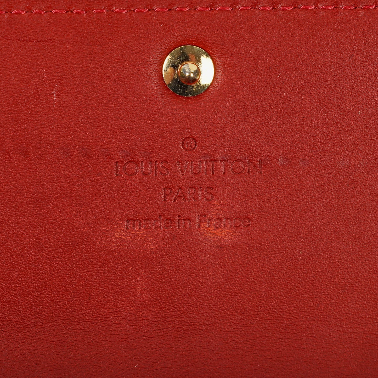 Louis Vuitton Sarah Rouge Red Monogram Vernis Wallet