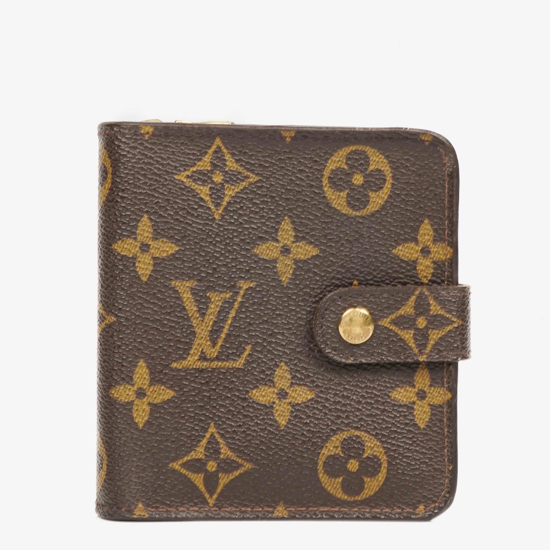 Louis Vuitton Monogram Canvas Compact Zip Wallet