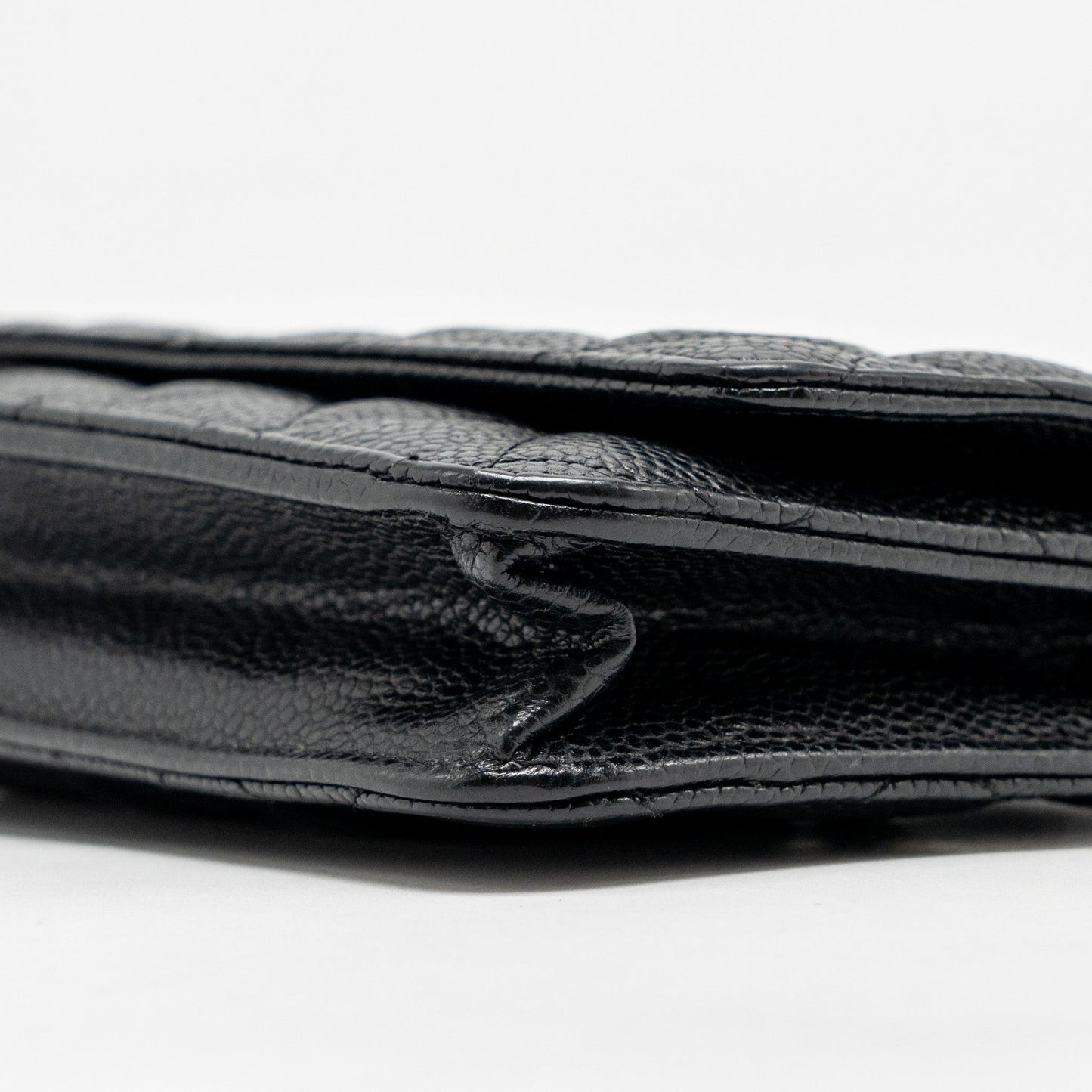 CHANEL Classic Wallet On Chain Caviar Black