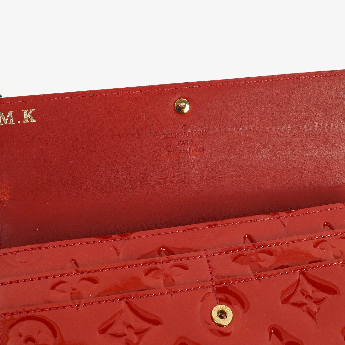 Louis Vuitton Sarah Rouge Red Monogram Vernis Wallet