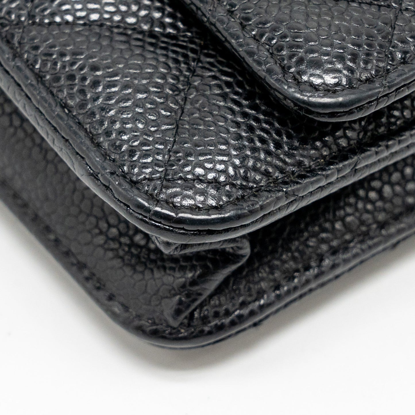 CHANEL Classic Wallet On Chain Caviar Black