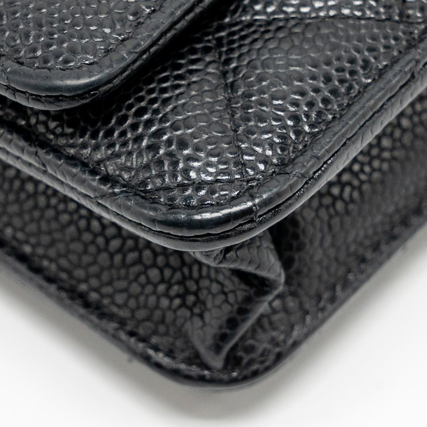CHANEL Classic Wallet On Chain Caviar Black